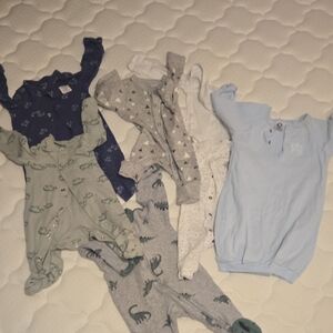 Mixed Baby One-Piece Bundle in Blue, Gray, Green, Navy